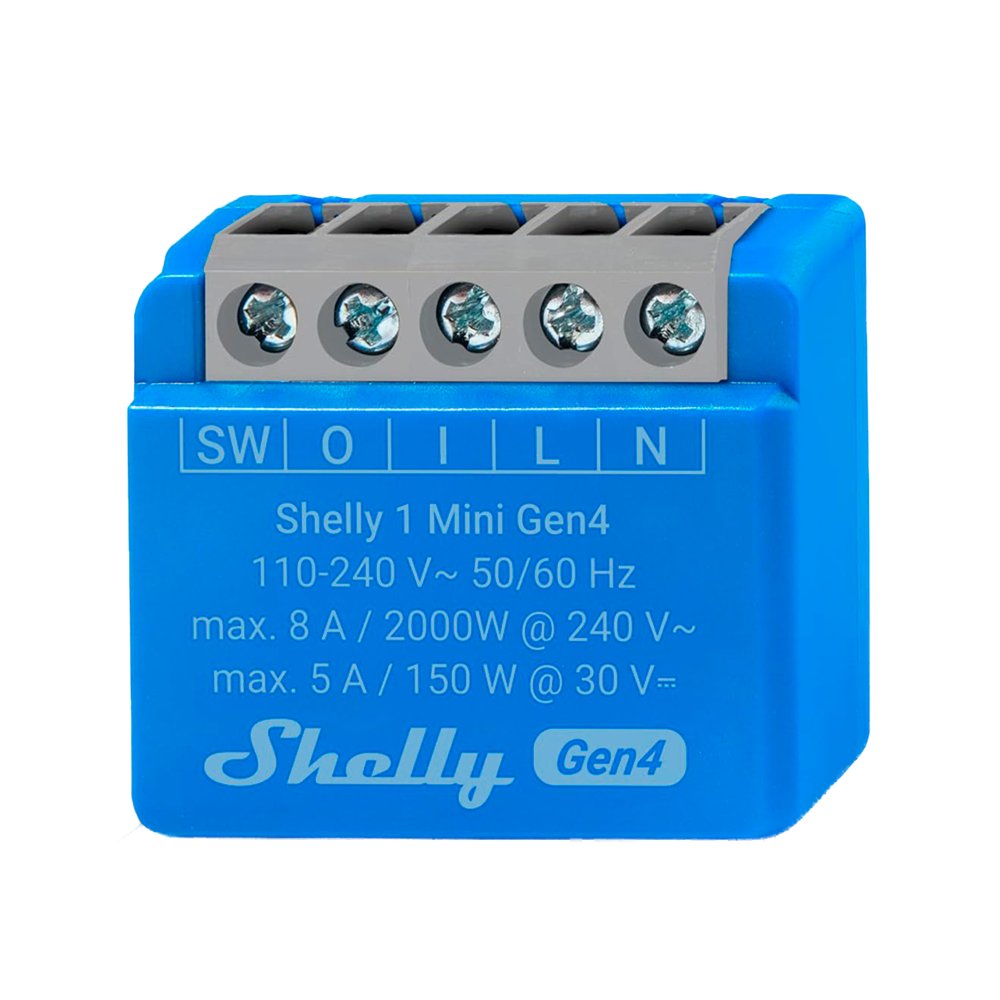 Relé Shelly 1 Mini Gen4 - Controlador Inteligente