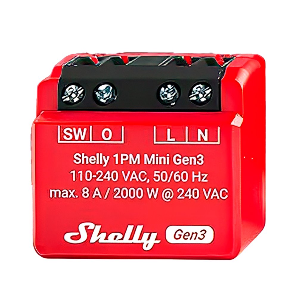 Relé Shelly 1PM Mini Gen3 - Controlador Inteligente