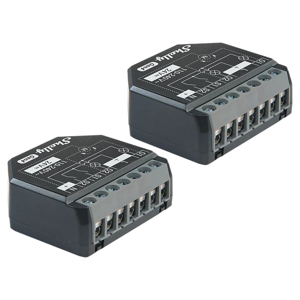 Relé Shelly 2PM Gen4 (Pack 2) - Controlador de persianas / toldos