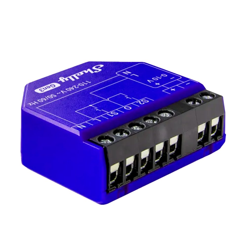 Shelly Dimmer 0/1-10V PM Gen3 - Control analógico de 0/1-10V / Relé Interno 16A