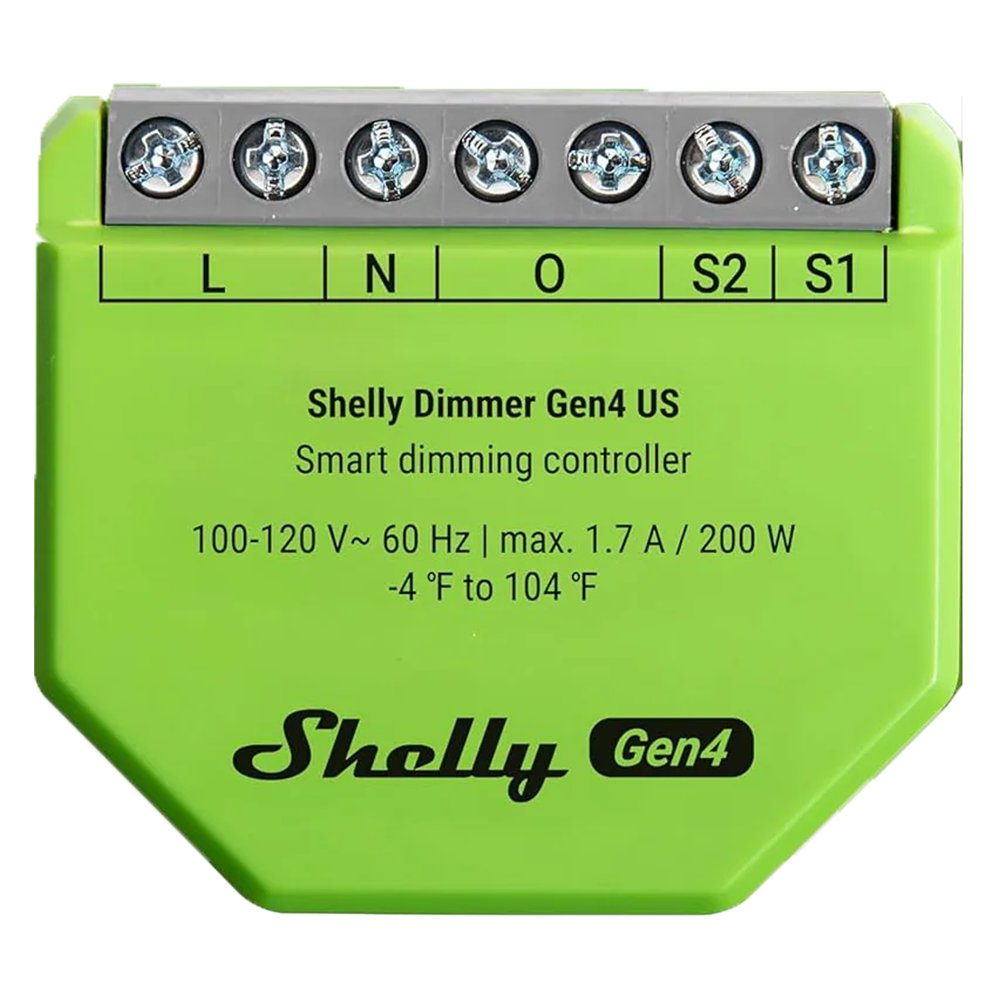 Shelly Dimmer Gen4 - Atenuación (Dimming) / 1x 200W / Sin Neutro