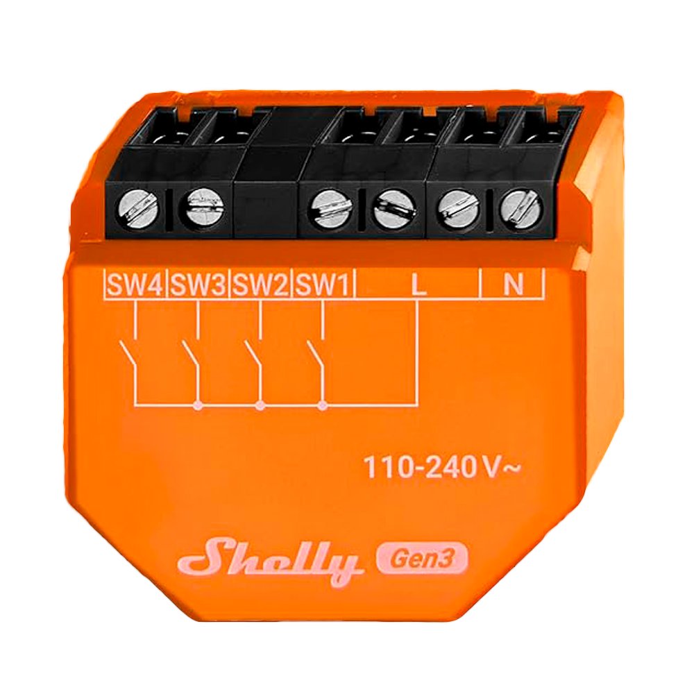 Shelly i4 Gen3 - 4 Entradas Digitales / Escenas / Multi-clic
