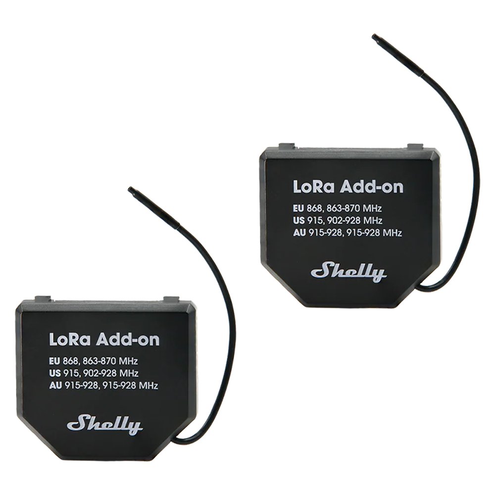 Shelly LoRa Add-on (2 Pack) - Conectividad LoRaWAN para distancias extremas