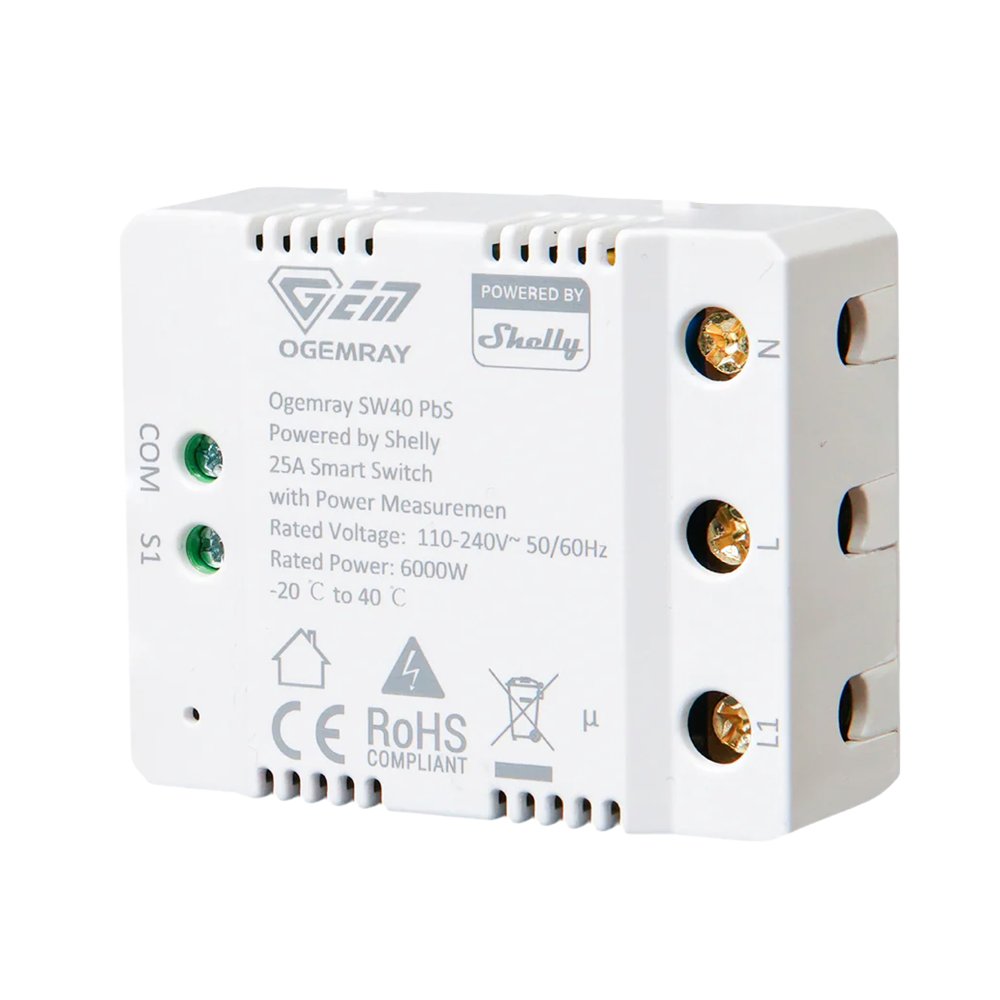 Relé Ogemray Smart 25A - Controlador Inteligente / Grado Industrial