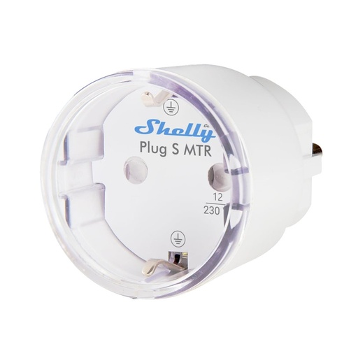 [SH-PLUG-S-MTR-GEN3-W] Shelly Plug S MTR Gen3 (White) - Enchufe inteligente / Luz LED Multicolor
