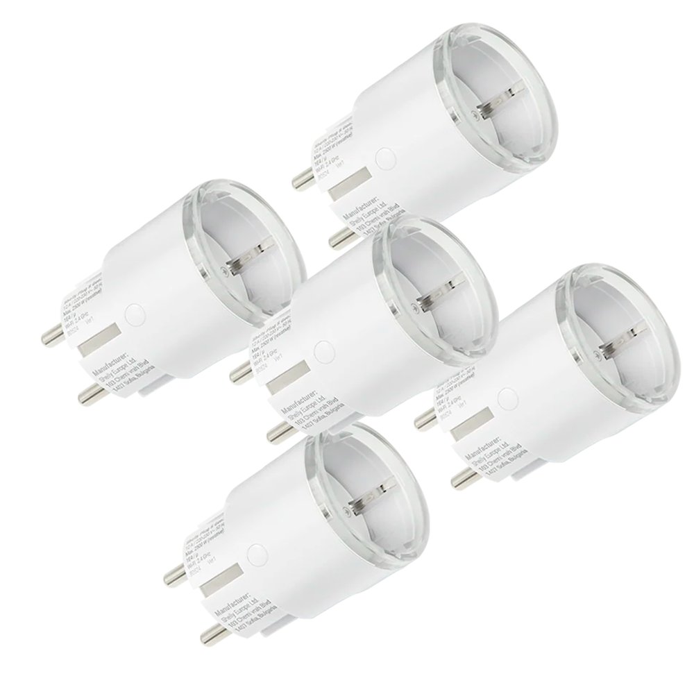 Shelly Plug S MTR Gen3 (White) - Enchufe inteligente / Luz LED Multicolor
