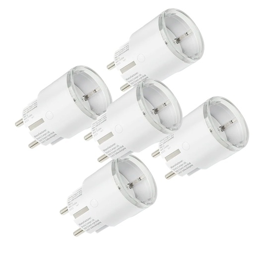 [SH-PLUG-S-MTR-GEN3-W-5PC] Shelly Plug S MTR Gen3 (White) - Enchufe inteligente / Luz LED Multicolor