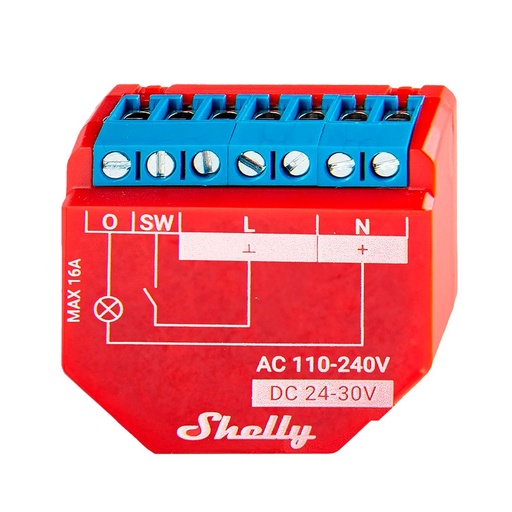[SH-PLUS-1PM] Relé Shelly Plus 1PM - Controlador Inteligente