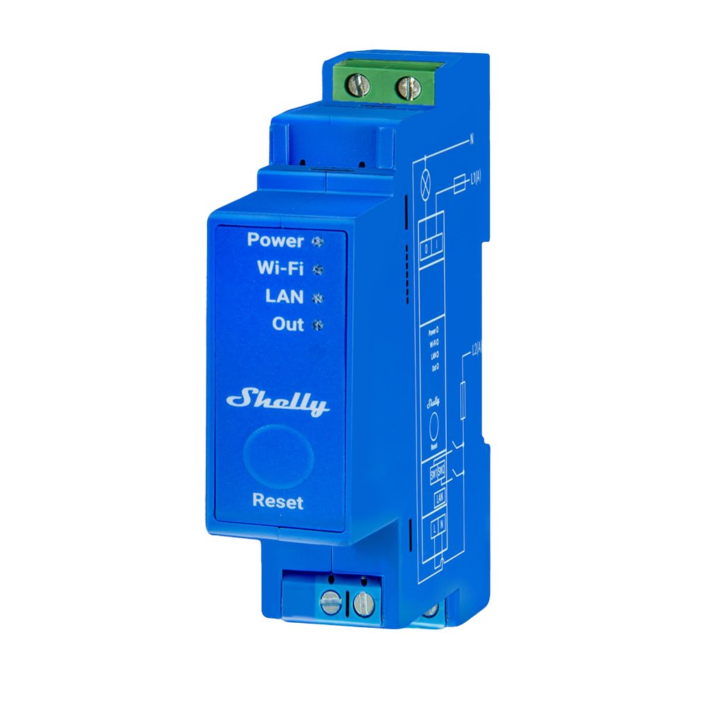 Relé Shelly Pro 2 - Controlador Inteligente Carril DIN