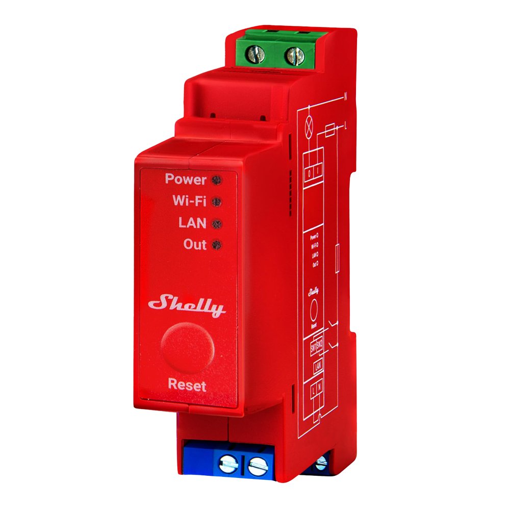 Relé Shelly Pro 1PM - Controlador Inteligente Carril DIN
