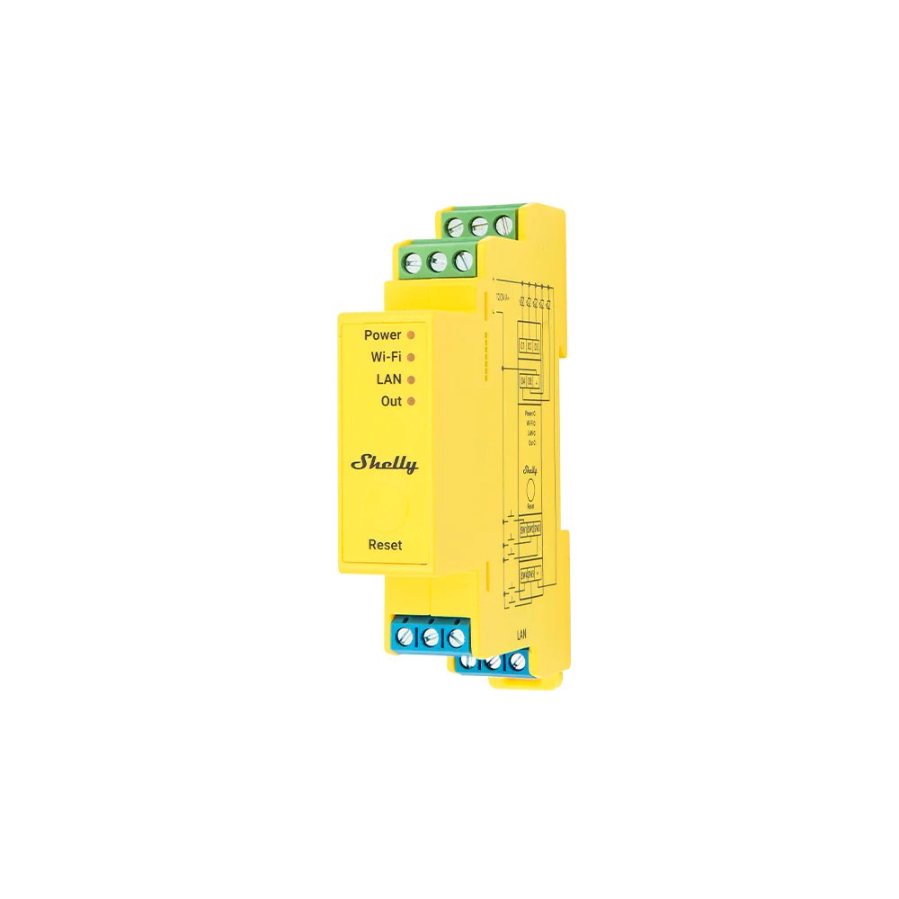 Shelly Pro RGBWW PM - Control de tiras LED RGBWW / Carril DIN
