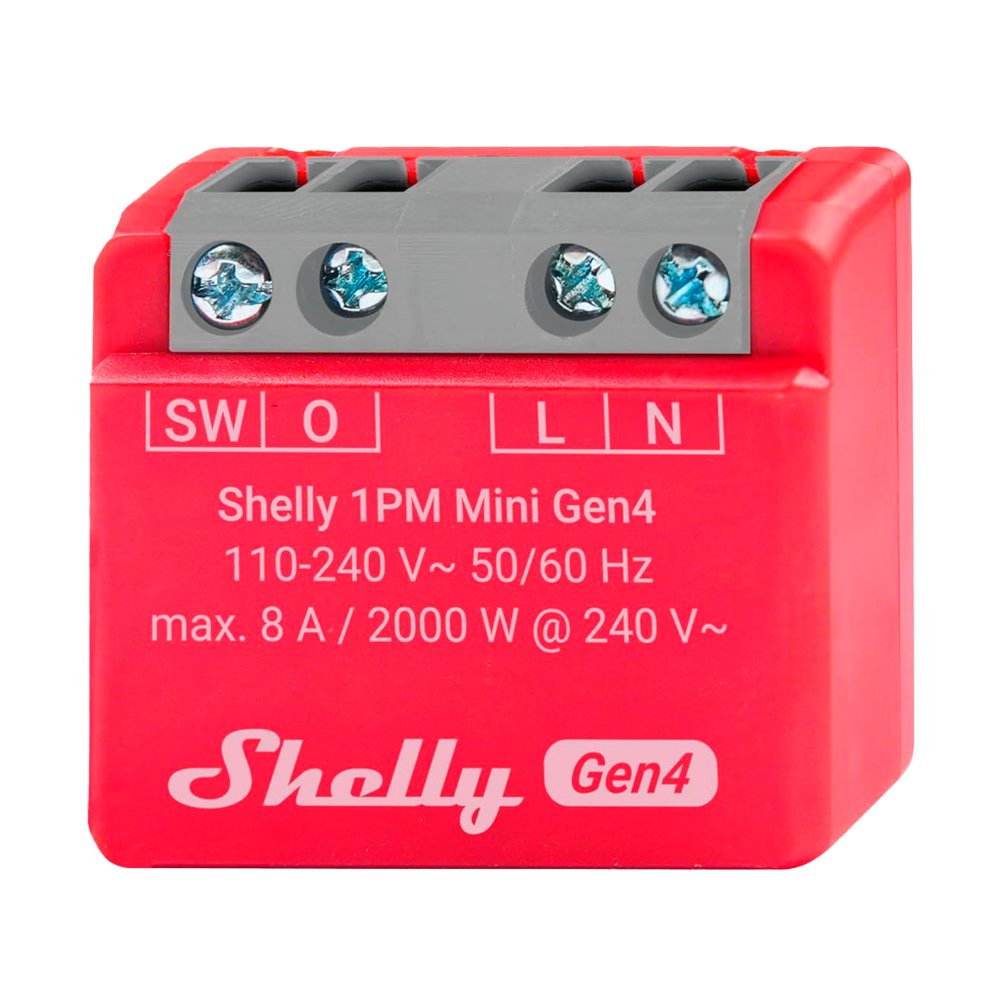 Relé Shelly 1PM Mini Gen4 - Controlador Inteligente