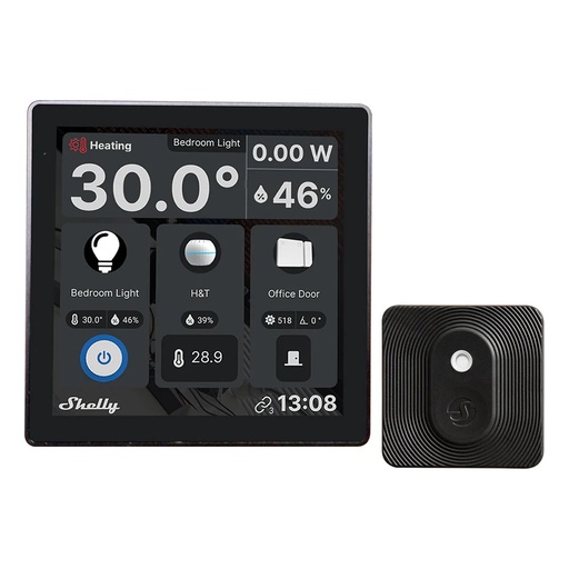 [SH-WALL-DISPLAY-B-BLUHT-B] Shelly Wall Display Negro + BLU H&T Negro