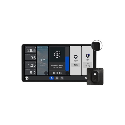[SH-WALL-DISPLAY-X2-B-BLUHT-B] Shelly Wall Display X2 + BLU H&T Negro