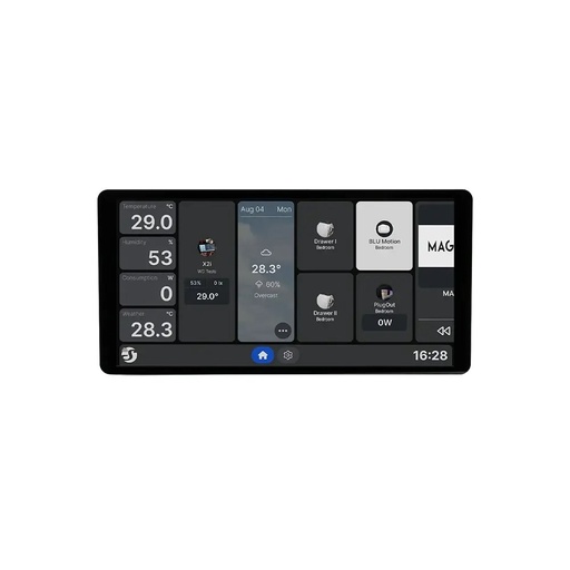 [SH-WALL-DISPLAY-X2I-B] Shelly Wall Display X2 Negro - Pantalla táctil 6,95" a color para control