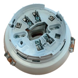 MAD-569-I - Base con sirena y flash de techo analógica de color blanco con aislador