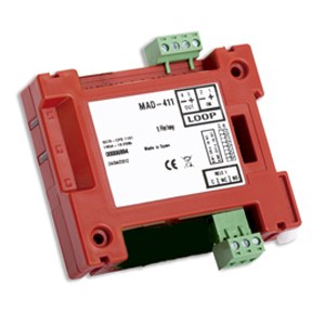 MAD-411 - Módulo analógico de control de 1 salida de relé libre de tensión que proporciona