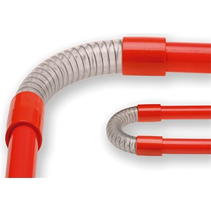 SAD-CF-70 - Curva flexible radio 140 mm a 90º espiral metal
