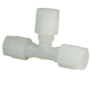 [TJ 6/4 PVDF] TJ 6/4 PVDF - Unión en T de PVDF (fluoruro de polivinilideno) para tubo sensor TU 6/4 PTFE
