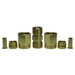 AD 5/6 CuZn-Set - Adaptador de teflón (incluye SJ 6/4 CuZn, SS4 CuZn, SS3 CuZn)