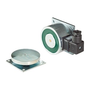 [RED-1801 IP65] RED-1801 IP65 - Retenedor electromagnético IP65 para montaje en suelo con pulsador