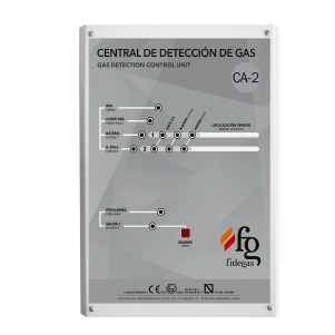 CA-2 - Central de detección de gas para 2 sensores remotos S/3 y S/2