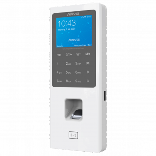 Anviz W2-PRO - Terminal de accesos y presencia huella, tarjeta EM y PIN, WiFi