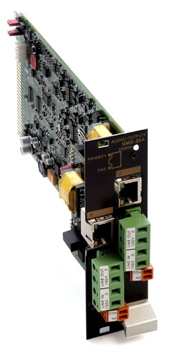 [UMX-2SA] UMX-2SA · Tarjeta de dos salidas de audio con supervisión, control volumen y ecualizador 10 bandas