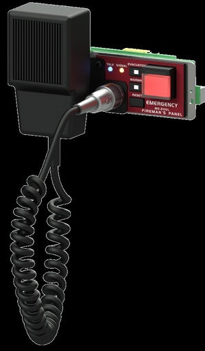 [ME-200L] ME-200L · Micrófono de emergencia (bomberos) para montar en frontal de COMPACT LITE
