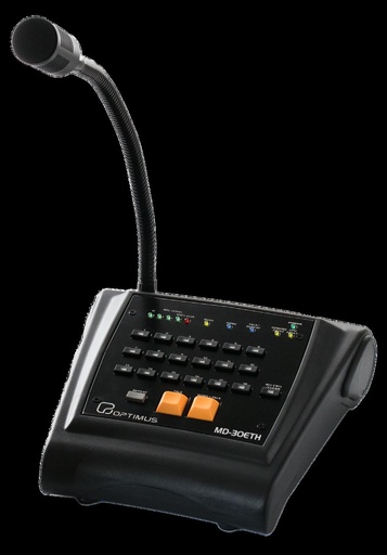 [MD-30ETH] MD-30ETH · Pupitre microfónico de 18 zonas, conexión Ethernet