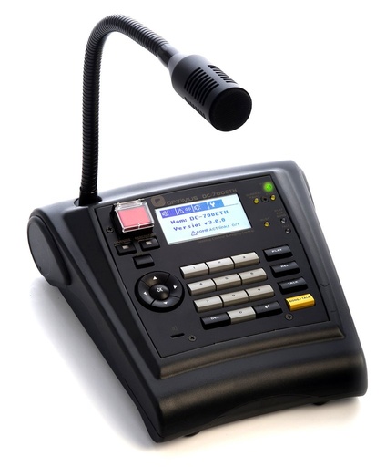[DC-700ETH] DC-700ETH · Consola (pupitre microfónico) de control remoto . Pupitre para bomberos. Conexión IP