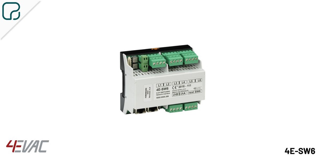 4E-SW6 · Módulo para 6 subzonas