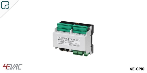 [4E-GPIO] 4E-GPIO · Módulo de control con 16 entradas y 16 salidas