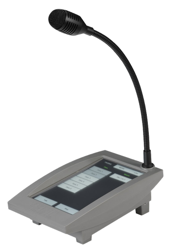 [4E-CMT] 4E-CMT · Consola (pupitre microfónico) de control remoto. Pantalla táctil