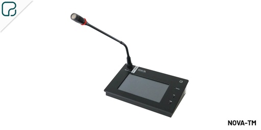 [NOVA-TM] NOVA-TM · Pupitre microfónico con pantalla táctil, 40 teclas programables