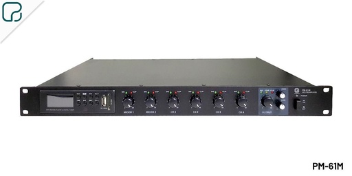 [PM-61M] PM-61M · Preamplificador de 6 entradas y fuente musical FM/MP3