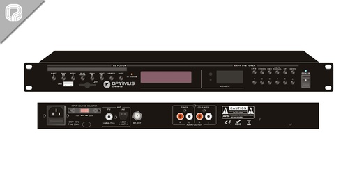 [CP40-MP3BT] CP40-MP3BT · Fuente de música con sintonizador, CD/MP3, Bluetooth y entrada USB (1u)