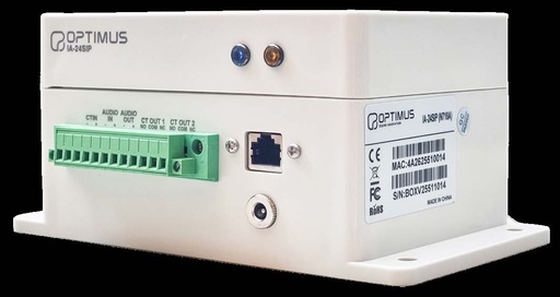 [IA-24SIP] IA-24SIP · Interfaz SIP/audio analógico, bidireccional. Alimentación PoE