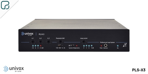 [PLS-X3] PLS-X3 · Amplificador de lazo inductivo para recintos de tamaño mediano