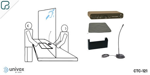 [CTC-121] CTC-121 · Kit de amplificación por lazo inductivo y micrófono para mostrador
