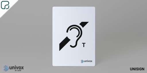 [UNISIGN] UNISIGN · Letrero de bucle magnético con el bucle incorporado