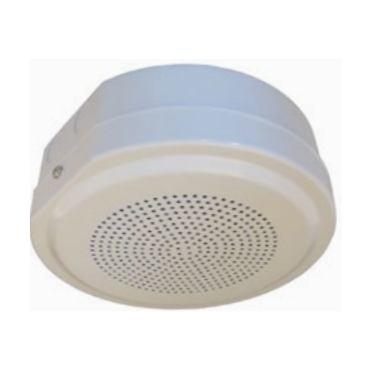SAFE-561-54T · Altavoz de techo de superficie 6 W, 100 V, IP32C. Acero y Aluminio. Para VA, certificado EN 54