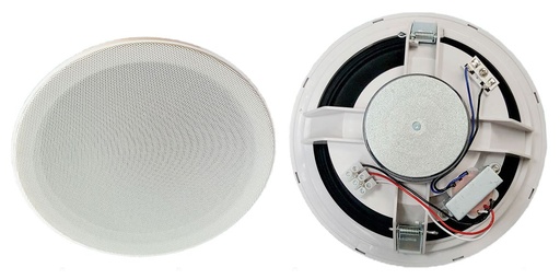 [A-258BTM] A-258BTM · Altavoz techo 8’’, 20 W RMS, (20, 10, 5, 2,5 y 1,25 W), 100 V, 232 mm Ø, muelles