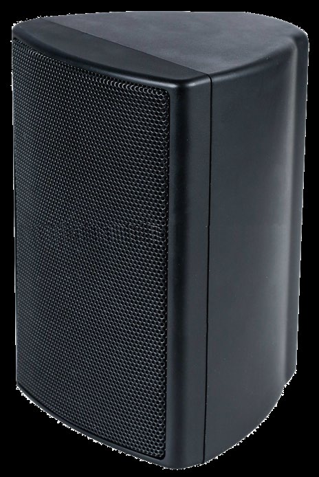 BS-6WA · Caja acústica 2 vías (3+1’’), 6 W RMS (6, 3 y 1,5 W), 100 V y 8 ohm. HIPS blanco