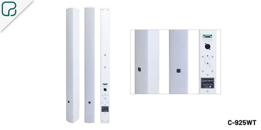 [C-925WT] C-925WT · Columna acústica “line array” 140 W 100 V y 4 ohm. 9 x 2,5” + filtro música/voz