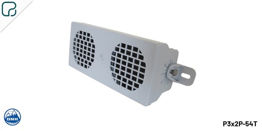 [P3x2P-54T] P3x2P-54T · EN54 Columna acústica 15 W, 100 V. Plástico ABS. Para VA, certificada EN 54