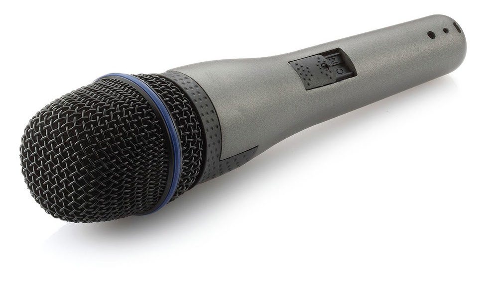DM-10DS · Micrófono de mano unidireccional cardioide. Conector XLR. 250 ohm, simétrica