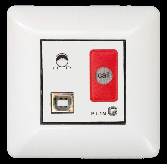 PT-1N · Mecanismo con pulsador de llamada y conector para mando de cama