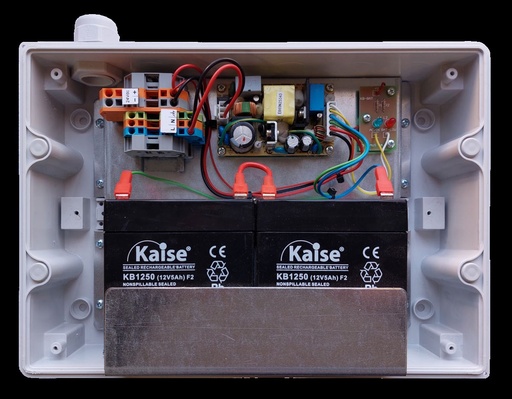 [KB-BAT] KB-BAT · Fuente de alimentación 24 V CC con baterías para señalización de baños accesibles