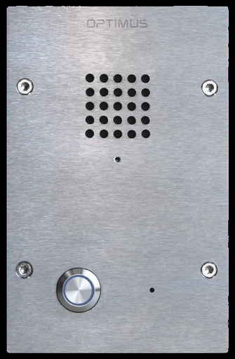 [EP-405] EP-405 · Subestación de audio industrial, de empotrar, frontal y pulsador de llamada metálico